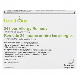 health One Loratadine Allergy Remedy 10 mg - 24 Tablets